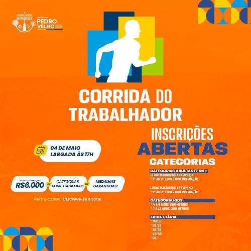 evento: CORRIDA DO TRABALHADOR DE PEDRO VELHO 